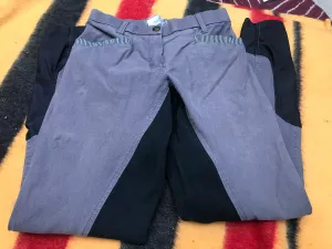 QJ riding wear size 6 grey and black breeches FREE POSTAGE