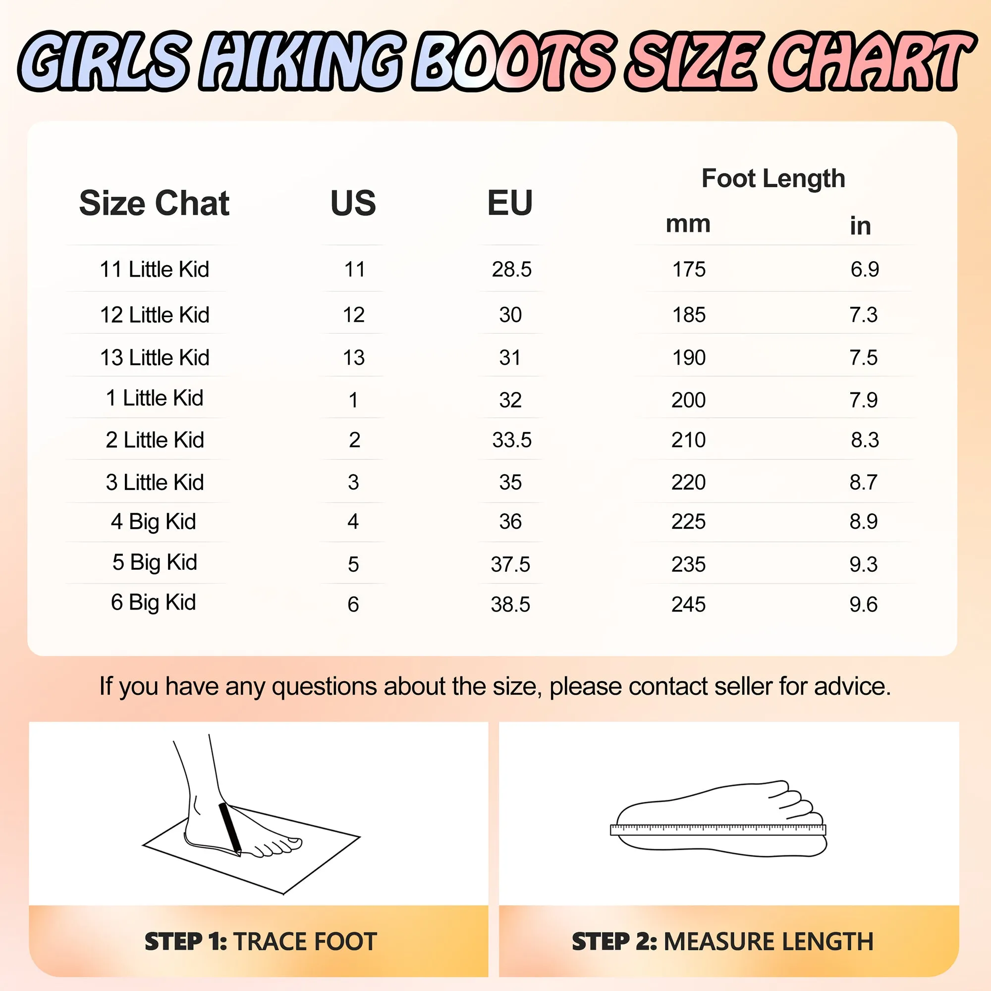 R CORD Girls Hiking Boots