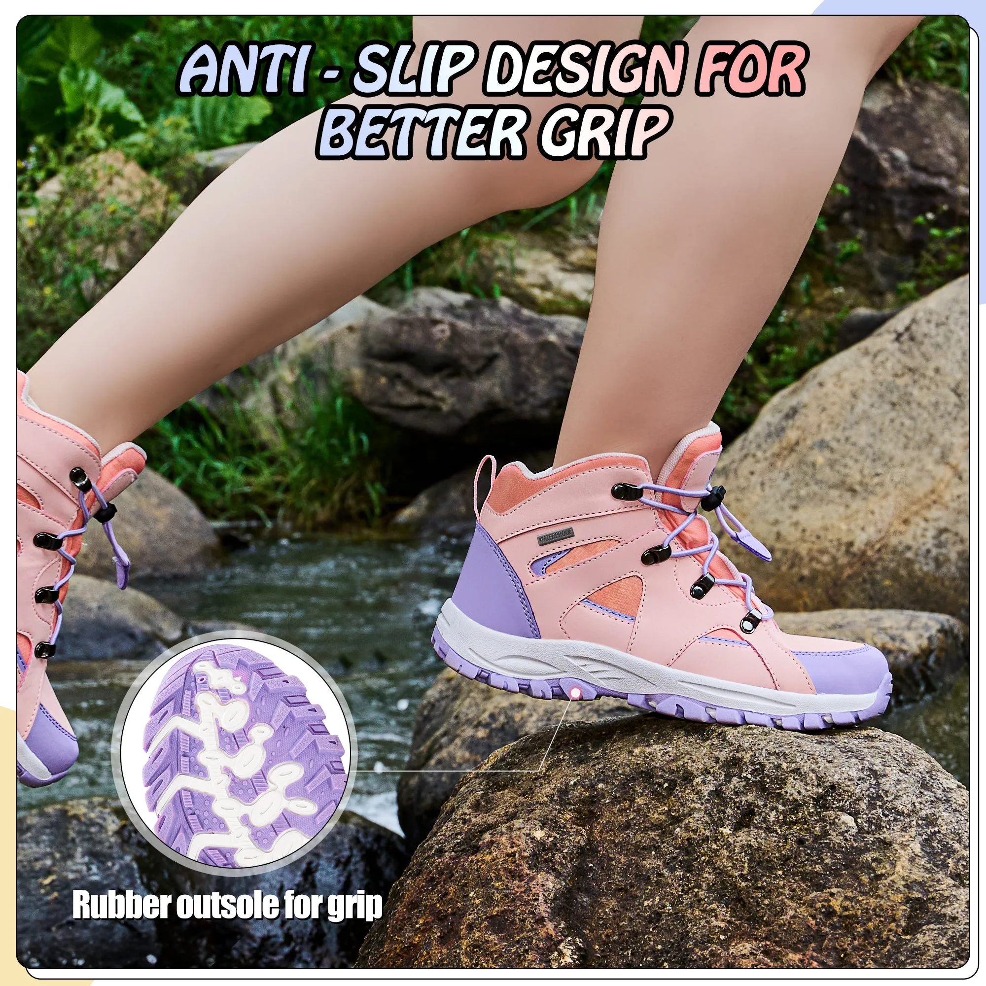 R CORD Girls Hiking Boots