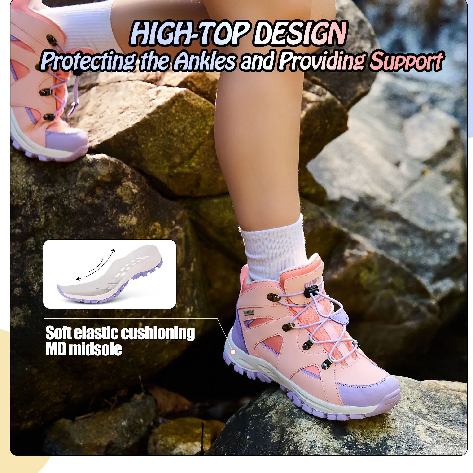 R CORD Girls Hiking Boots