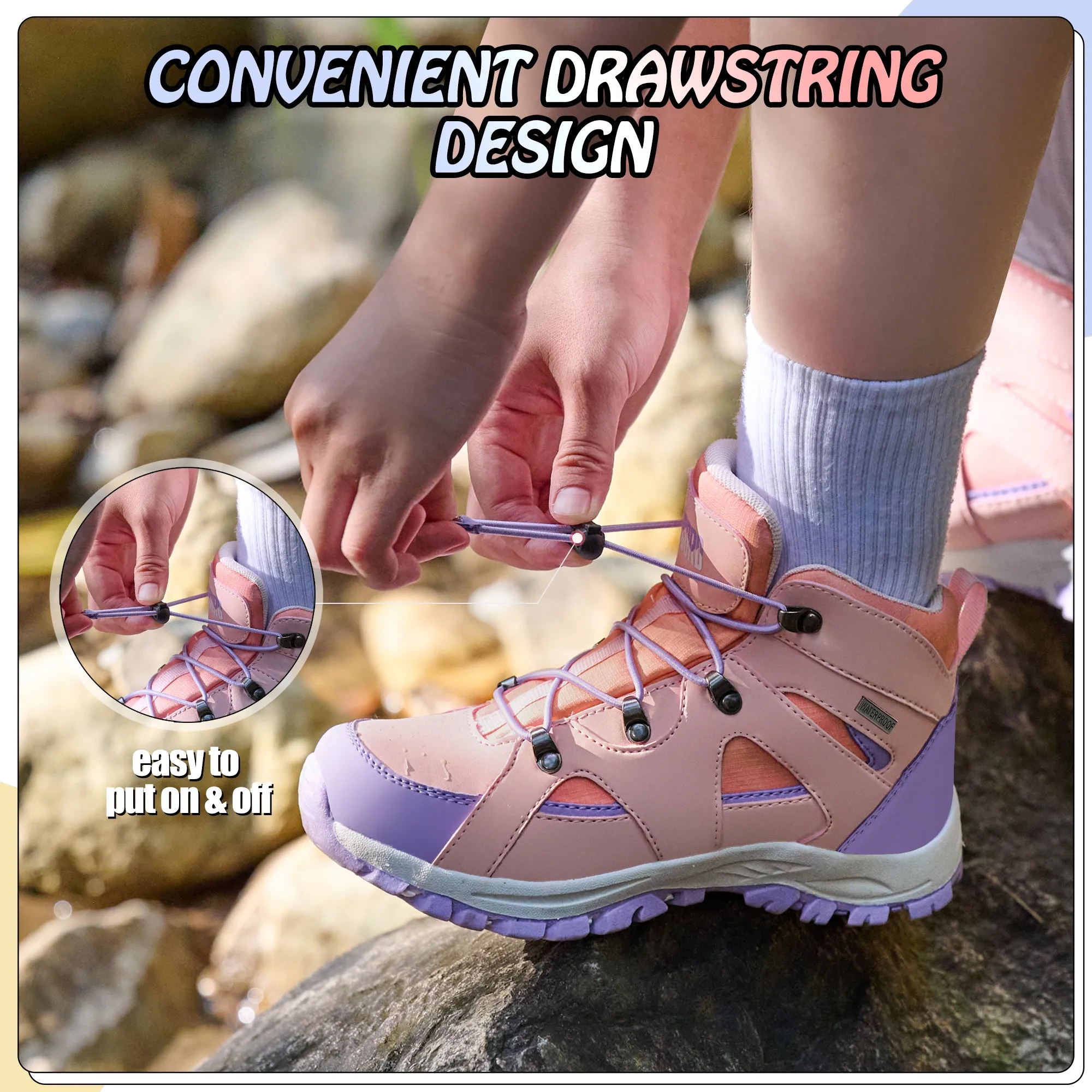 R CORD Girls Hiking Boots