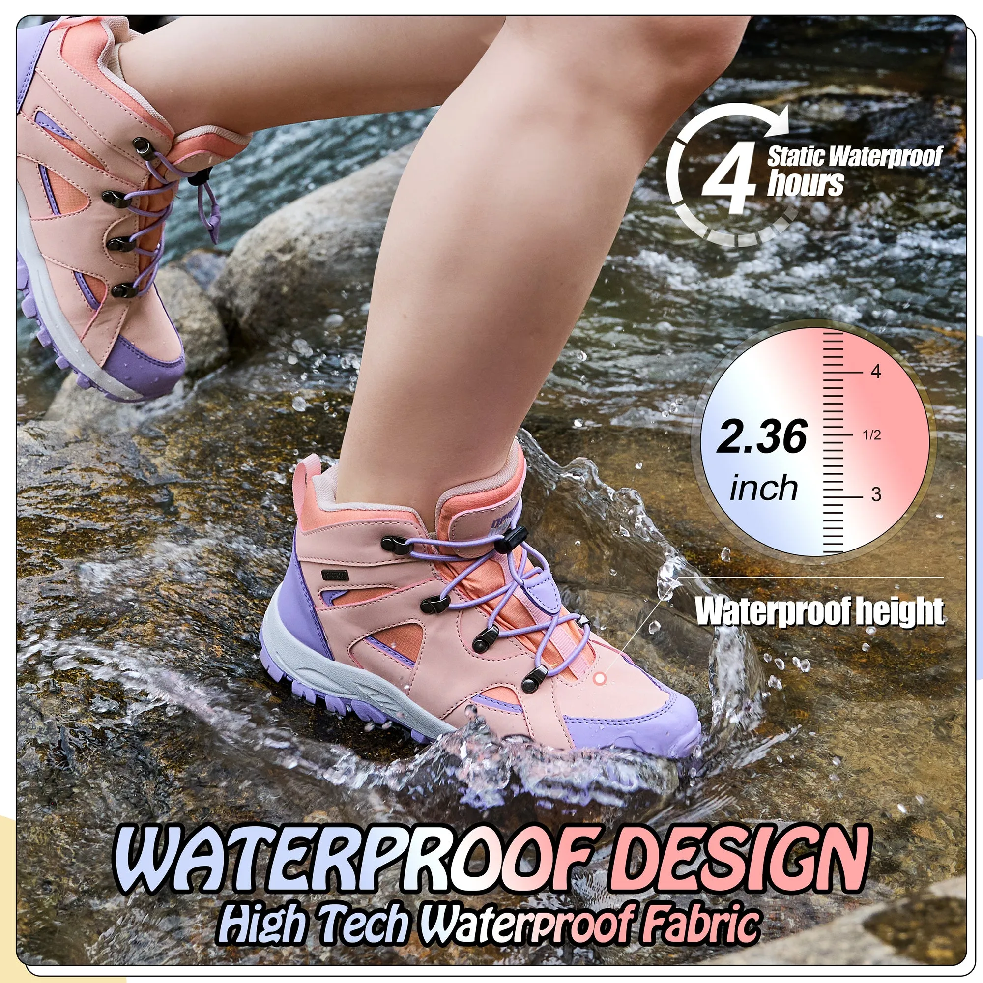 R CORD Girls Hiking Boots