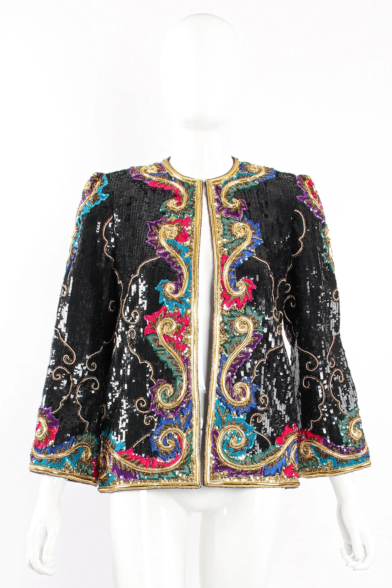Raised Sequin Flourish Jacket