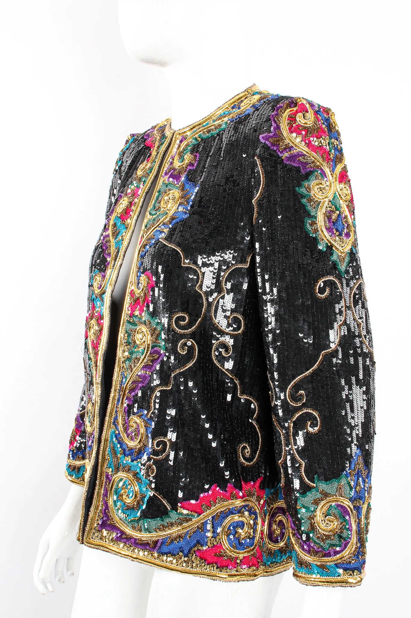 Raised Sequin Flourish Jacket