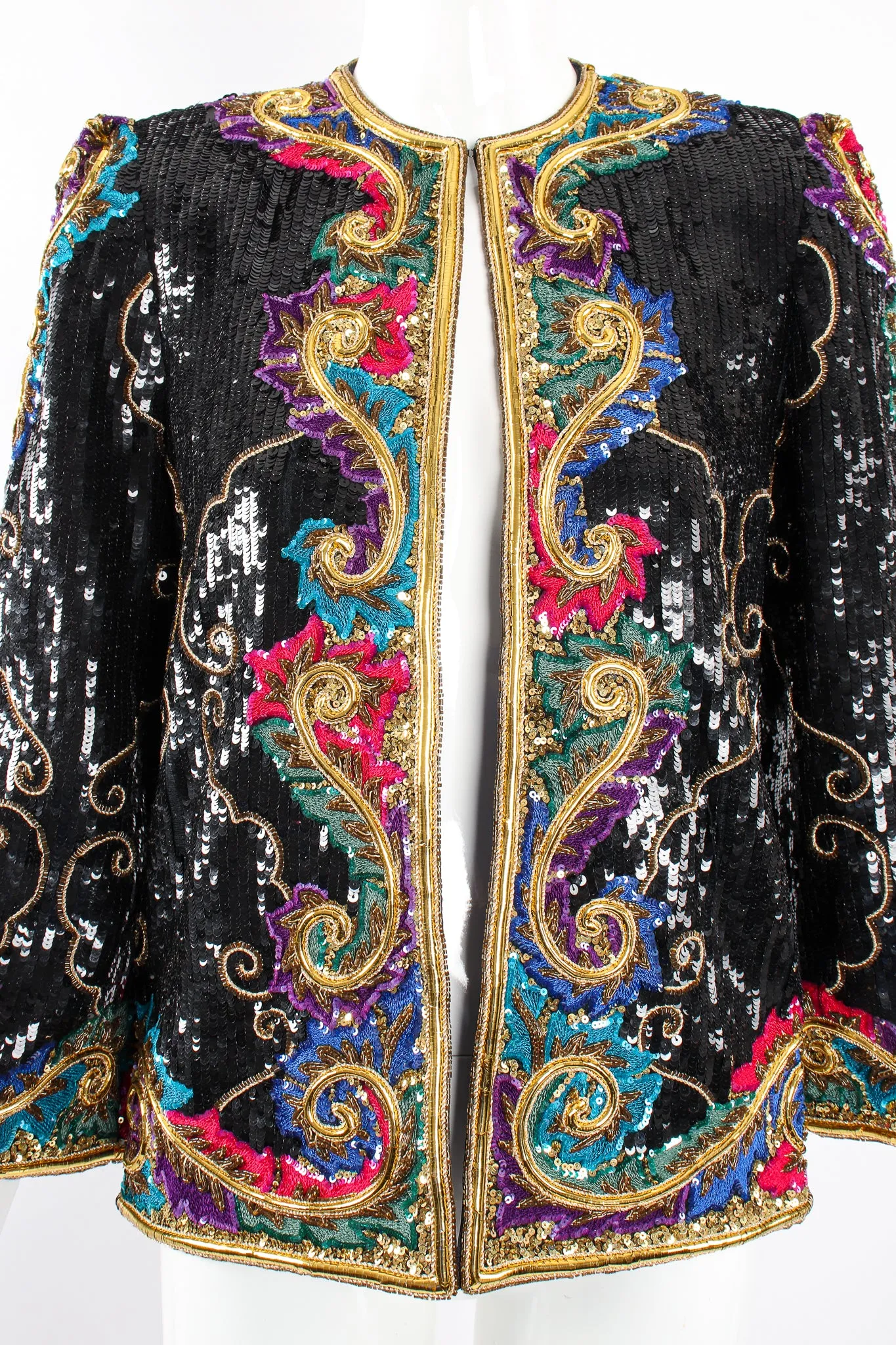 Raised Sequin Flourish Jacket