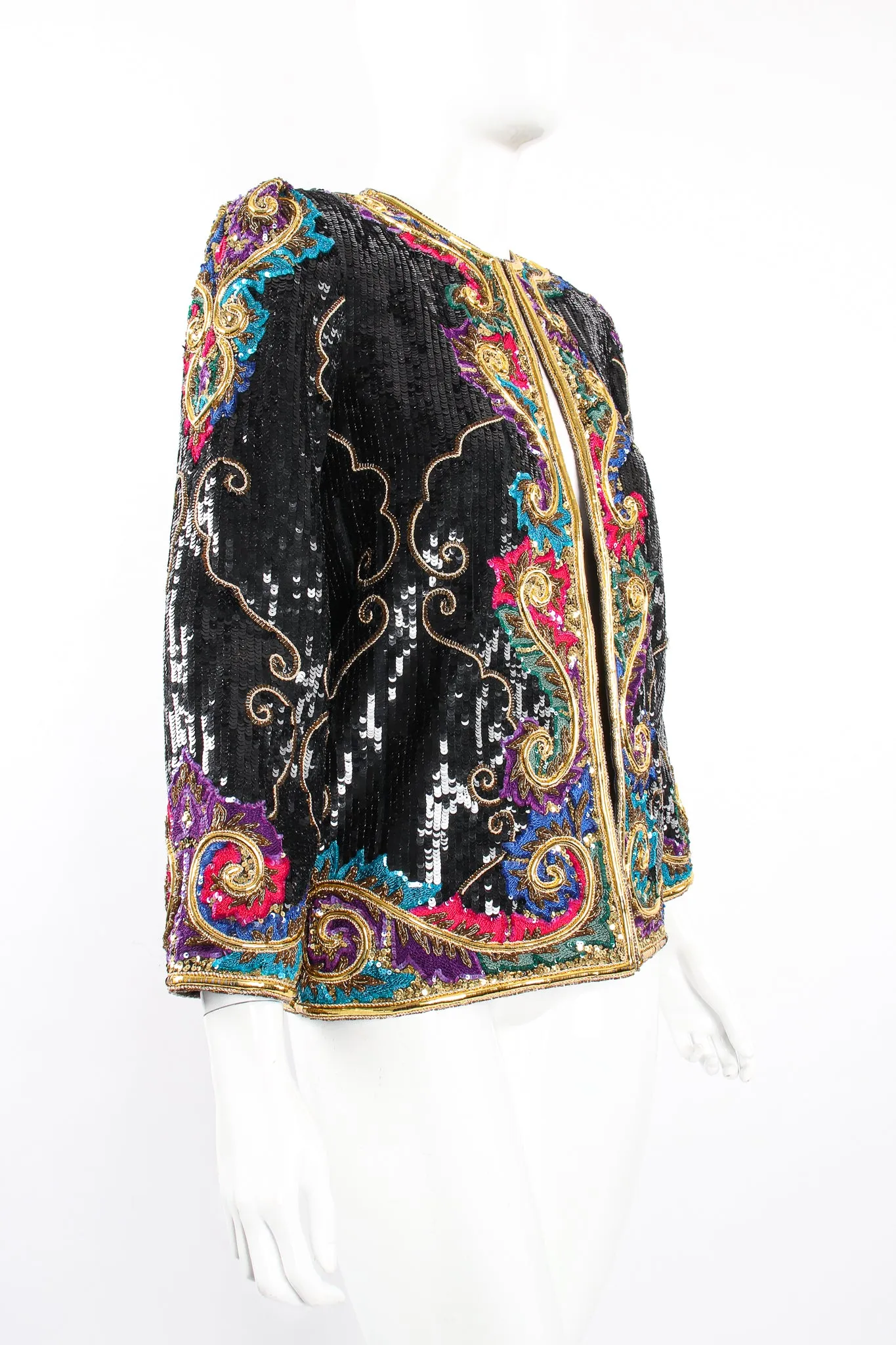 Raised Sequin Flourish Jacket