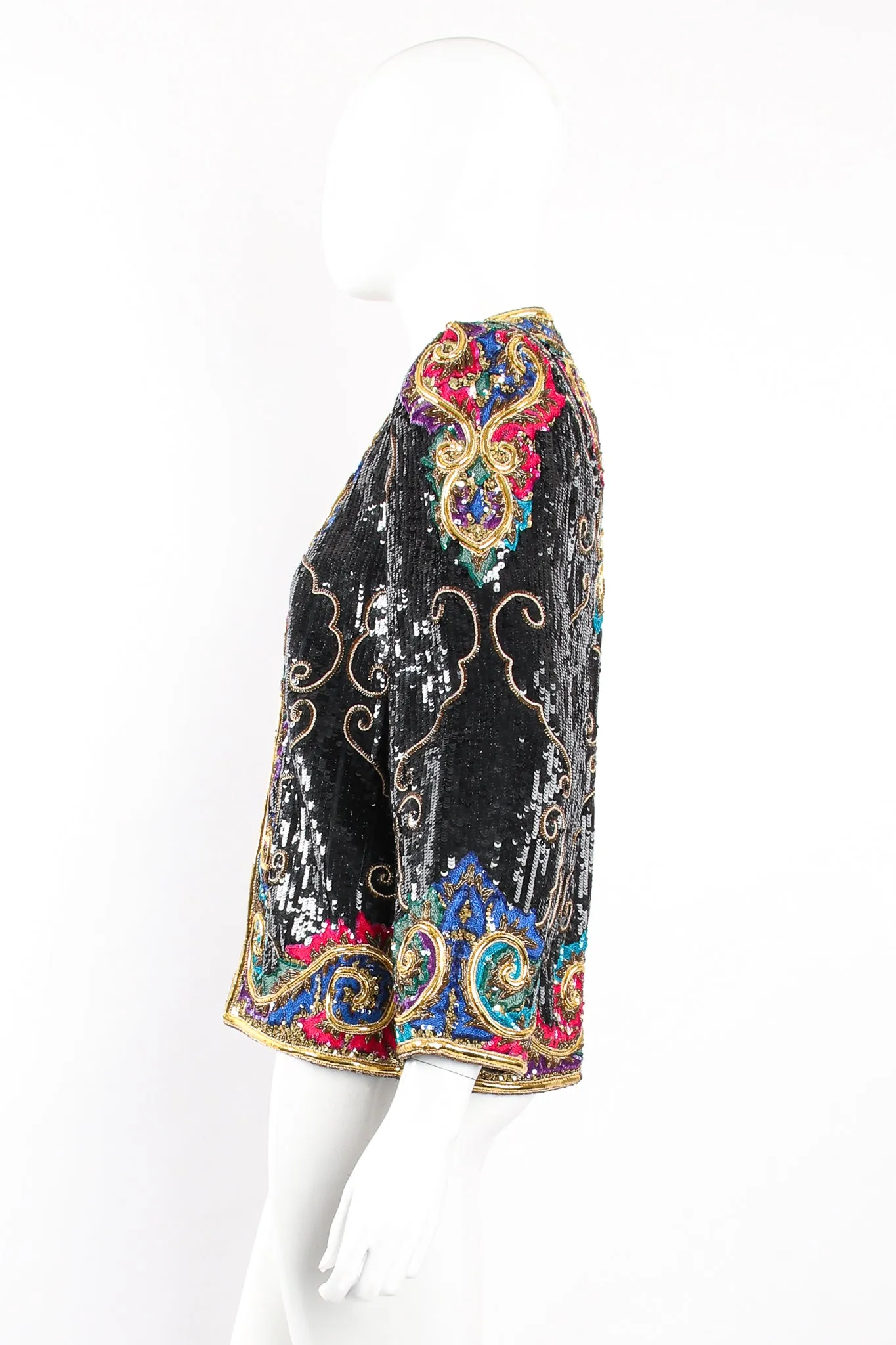 Raised Sequin Flourish Jacket
