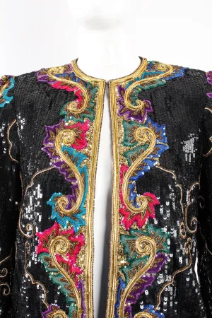 Raised Sequin Flourish Jacket
