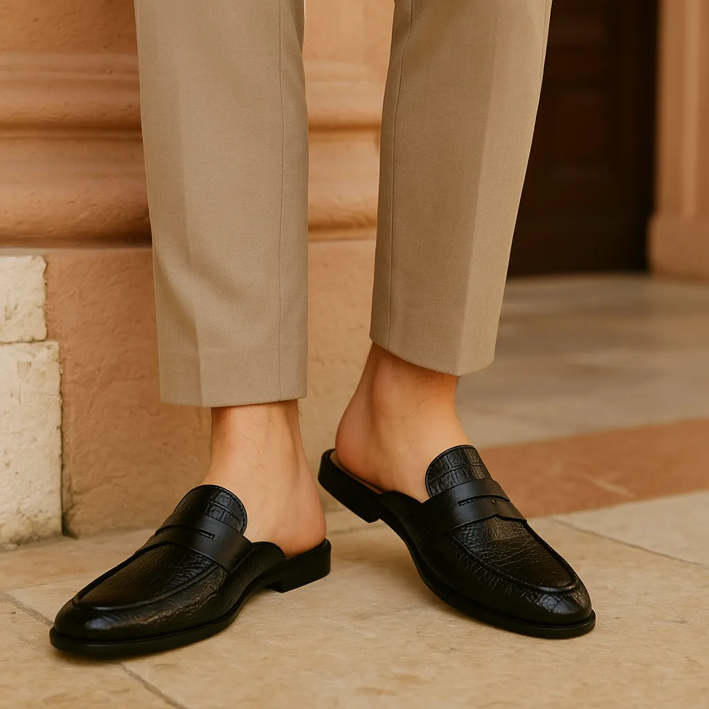 Randimo | Men Old Money Style Crocodile Pattern Orthopedic Loafers
