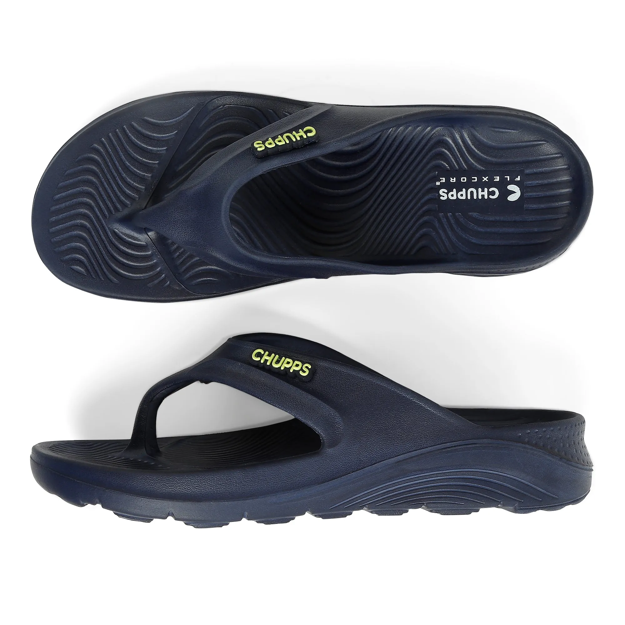 Raw Navy V-Strap