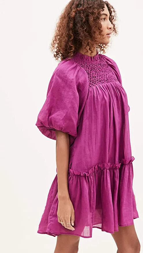 Sea NY Geneva Lantern Sleeve Babydoll Dress, Sz XS! Retails $250  on sale