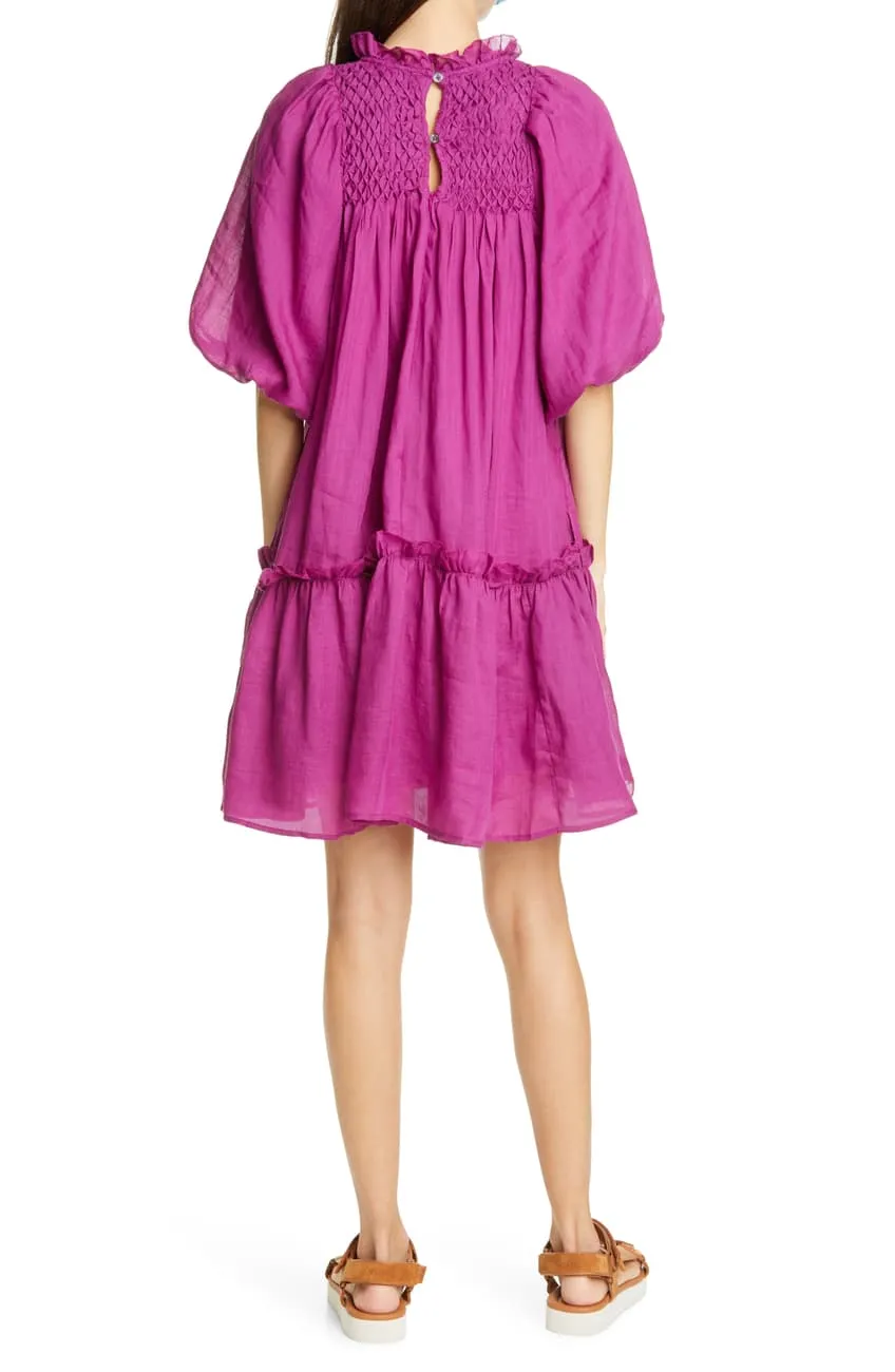 Sea NY Geneva Lantern Sleeve Babydoll Dress, Sz XS! Retails $250  on sale