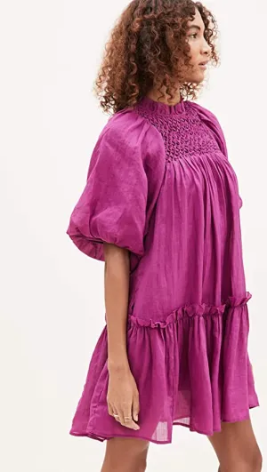 Sea NY Geneva Lantern Sleeve Babydoll Dress, Sz XS! Retails $250  on sale