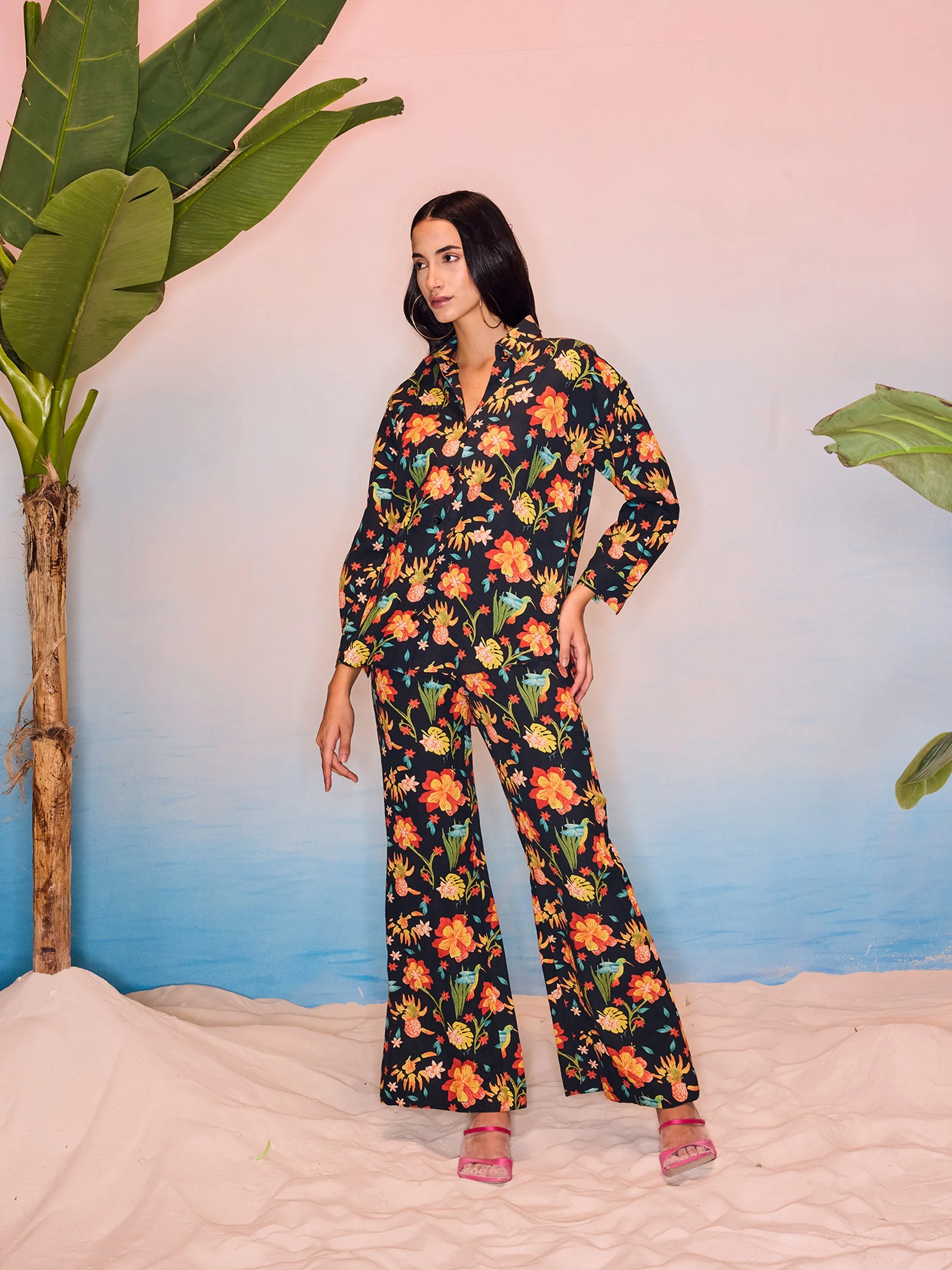Sitara Buttondown Shirt & Pants Set