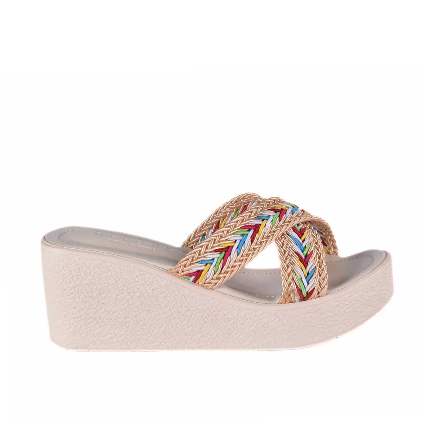 Strap Platform Slipper with details