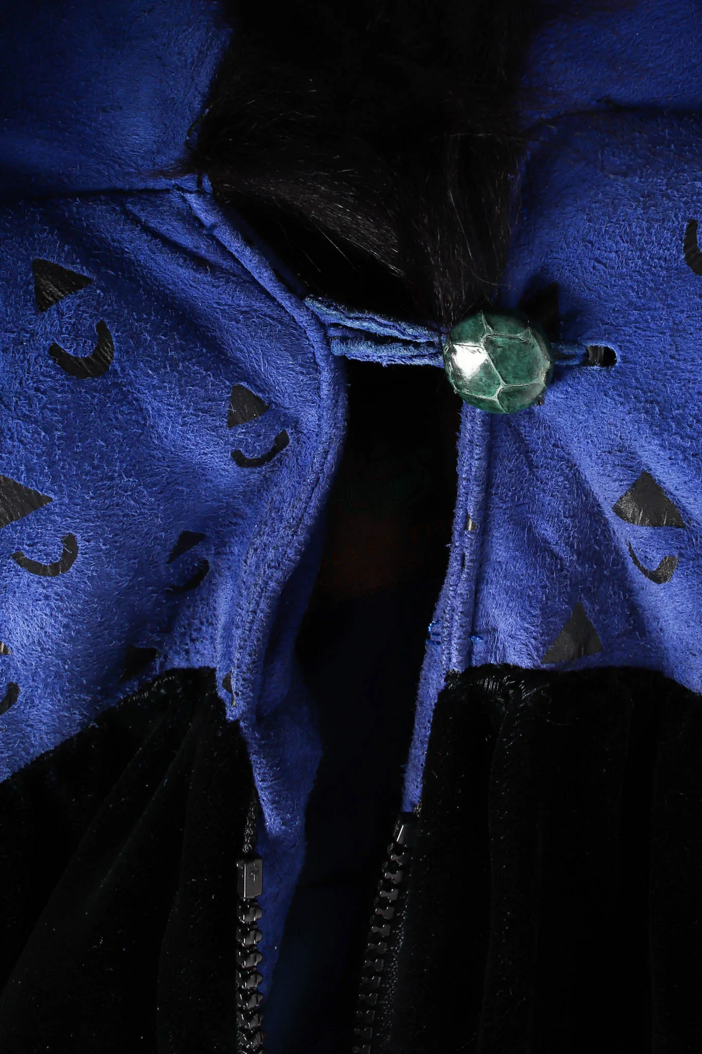 Suede & Velvet Patchwork Bomber