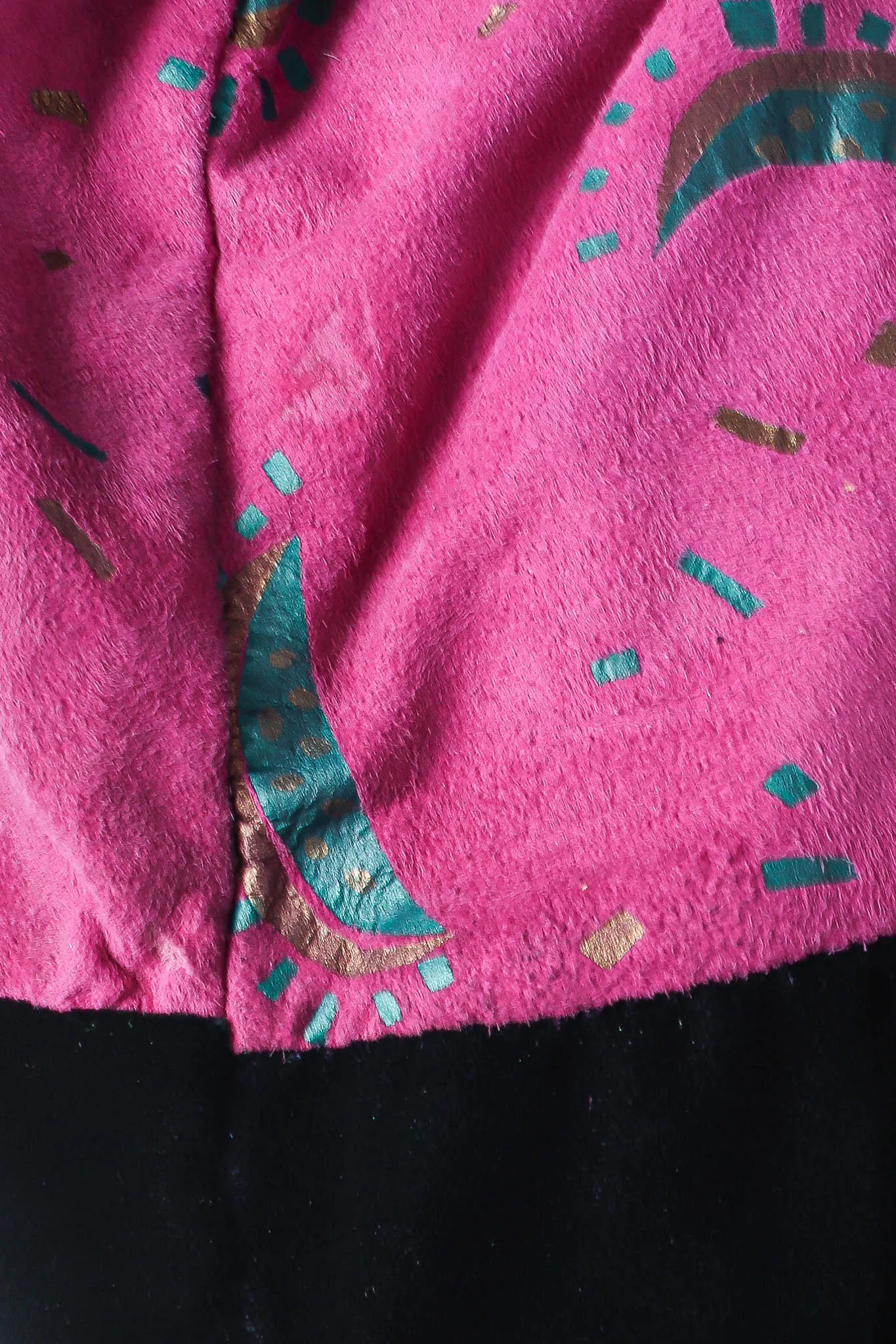 Suede & Velvet Patchwork Bomber