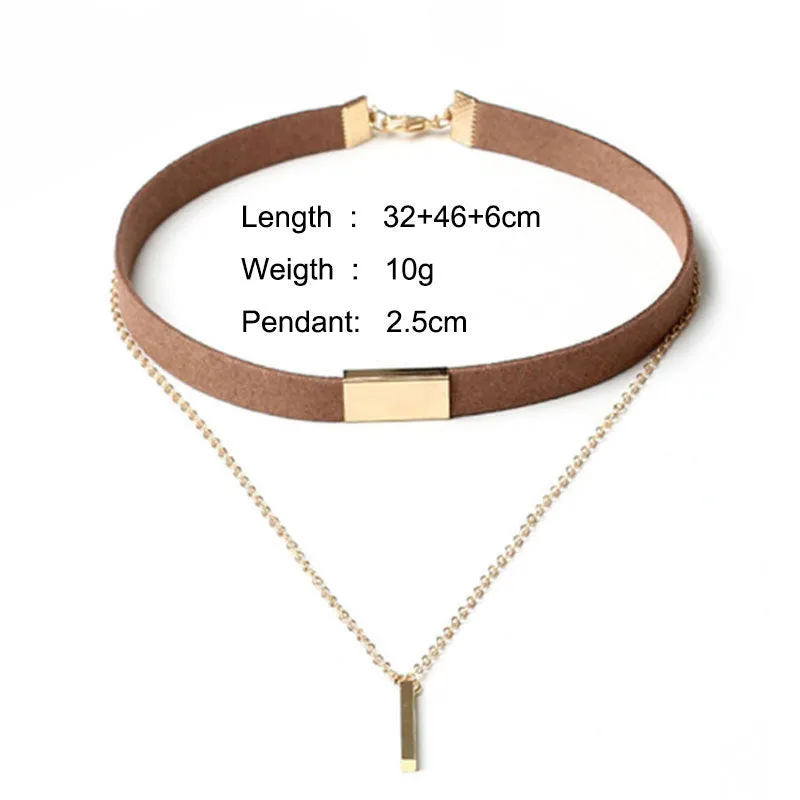 Suede Choker x Pendant