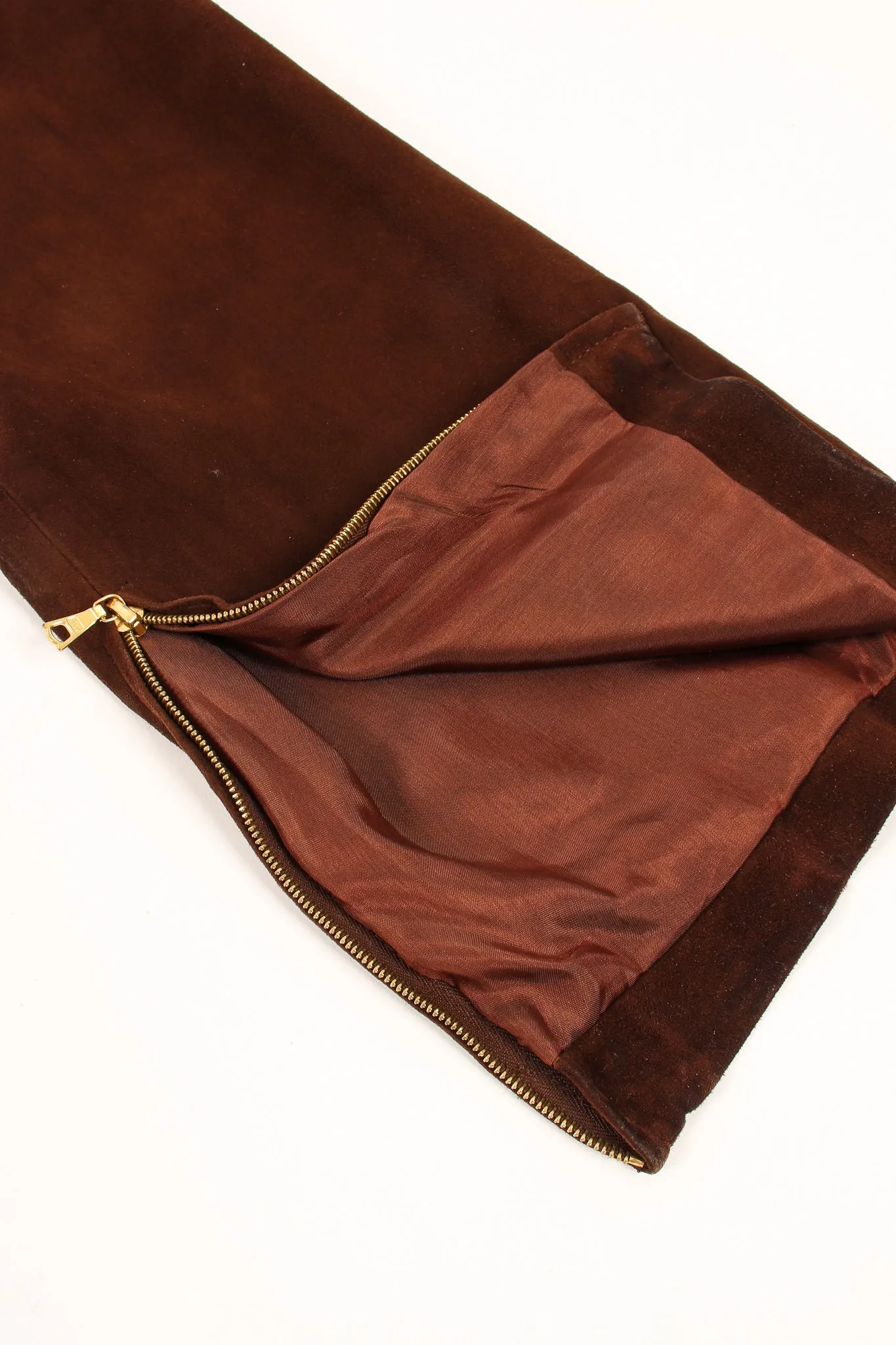 Suede Corset Waist Pant