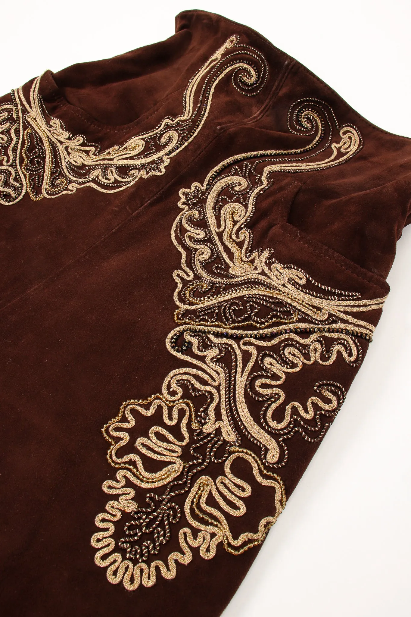 Suede Corset Waist Pant