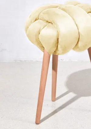 Suede Knot Stool (Vegan)
