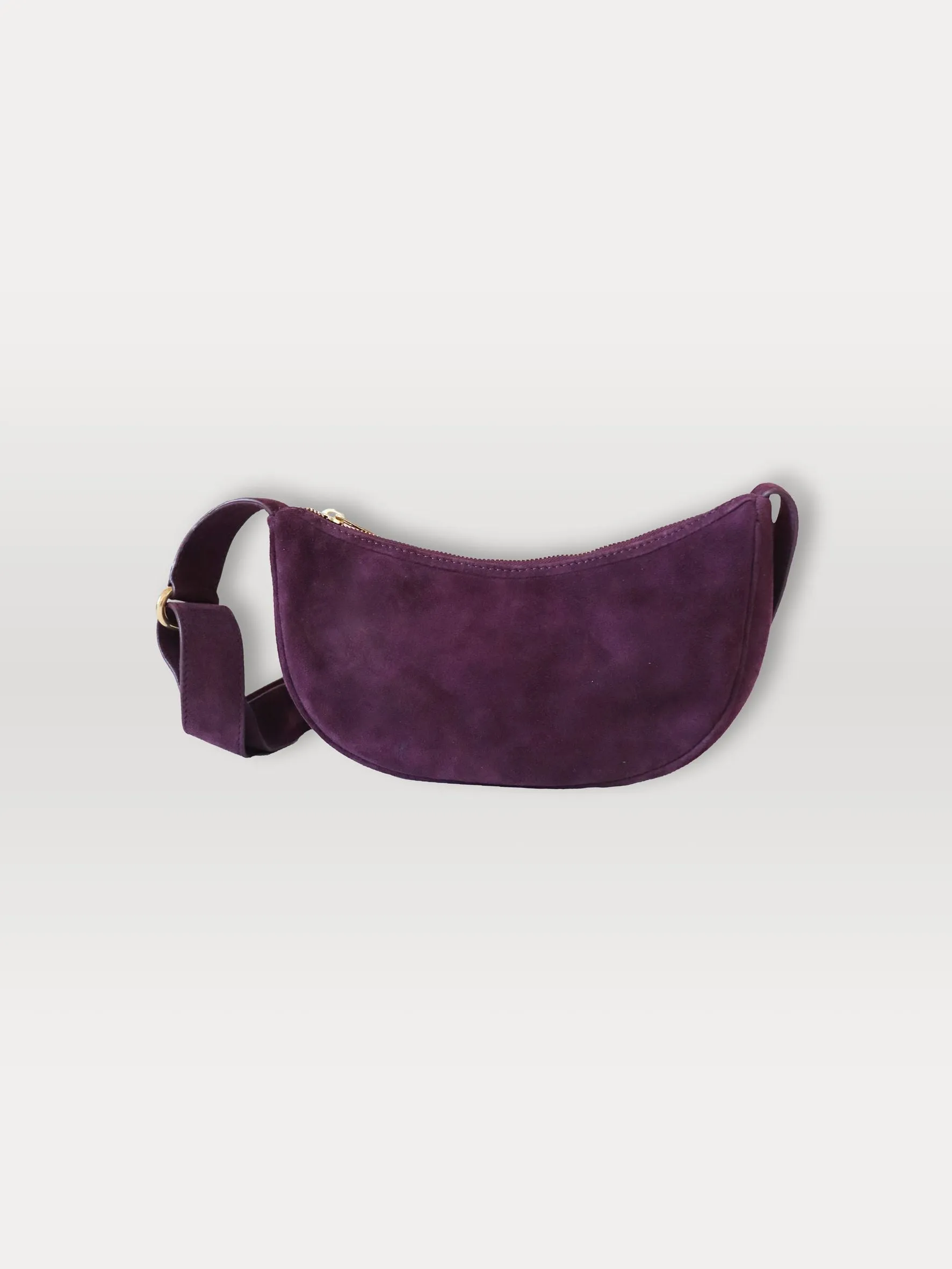 Suede Mini Moon Bag