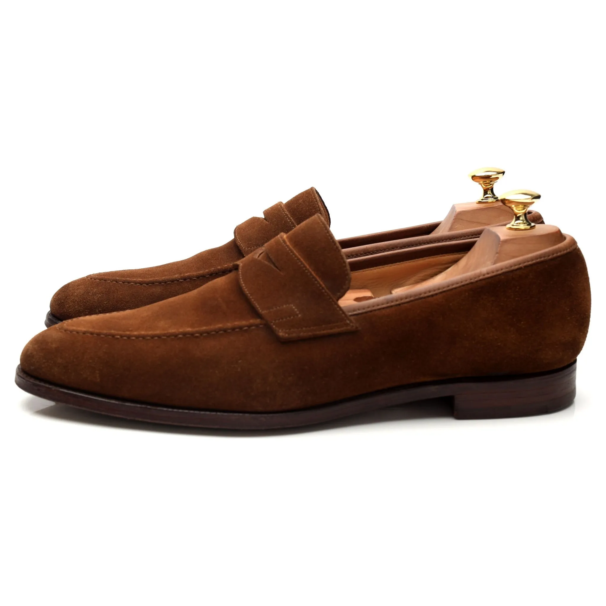 'Sydney' Snuff Brown Suede Loafer UK 10.5 E