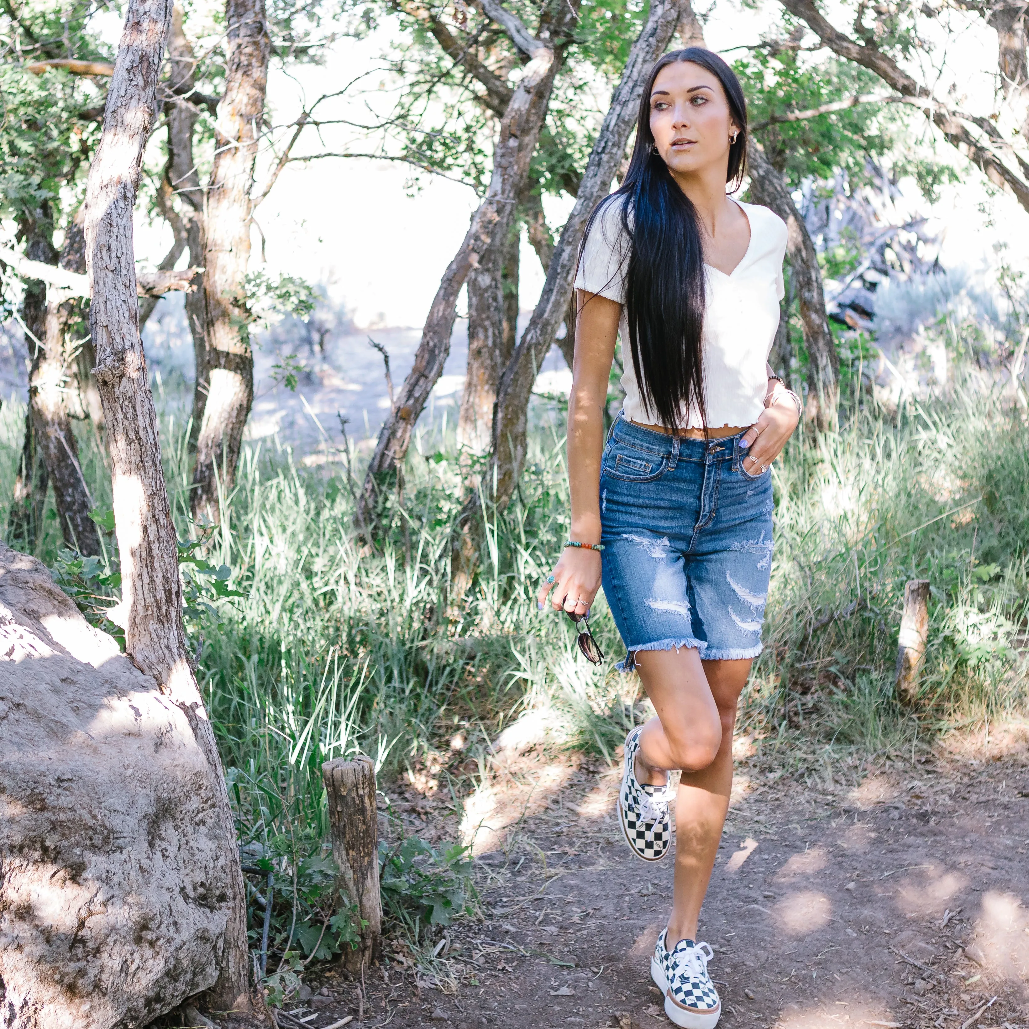 Tell It To My Heart Hi-lo Hem Shorts