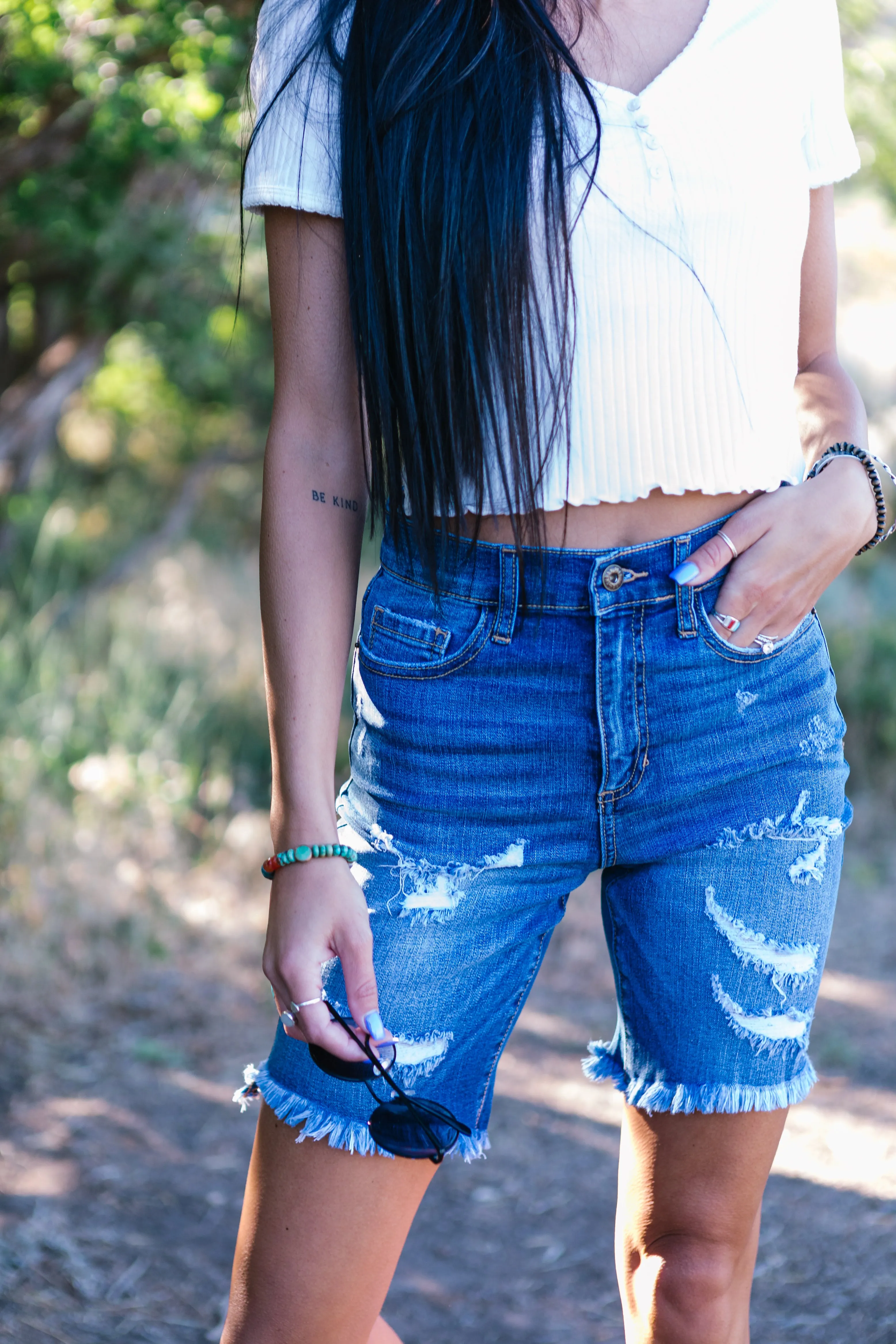 Tell It To My Heart Hi-lo Hem Shorts