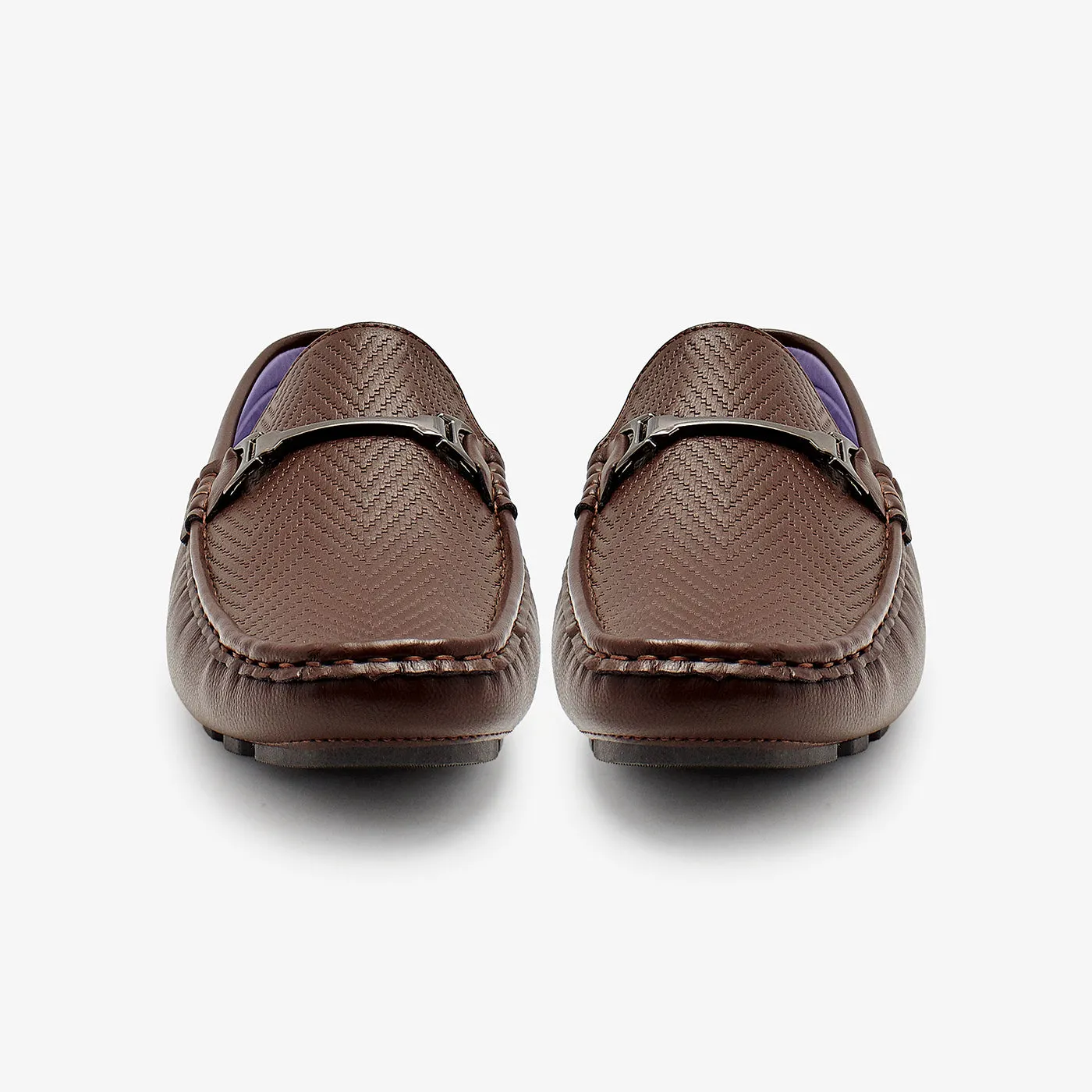 Textured Mens Loafers