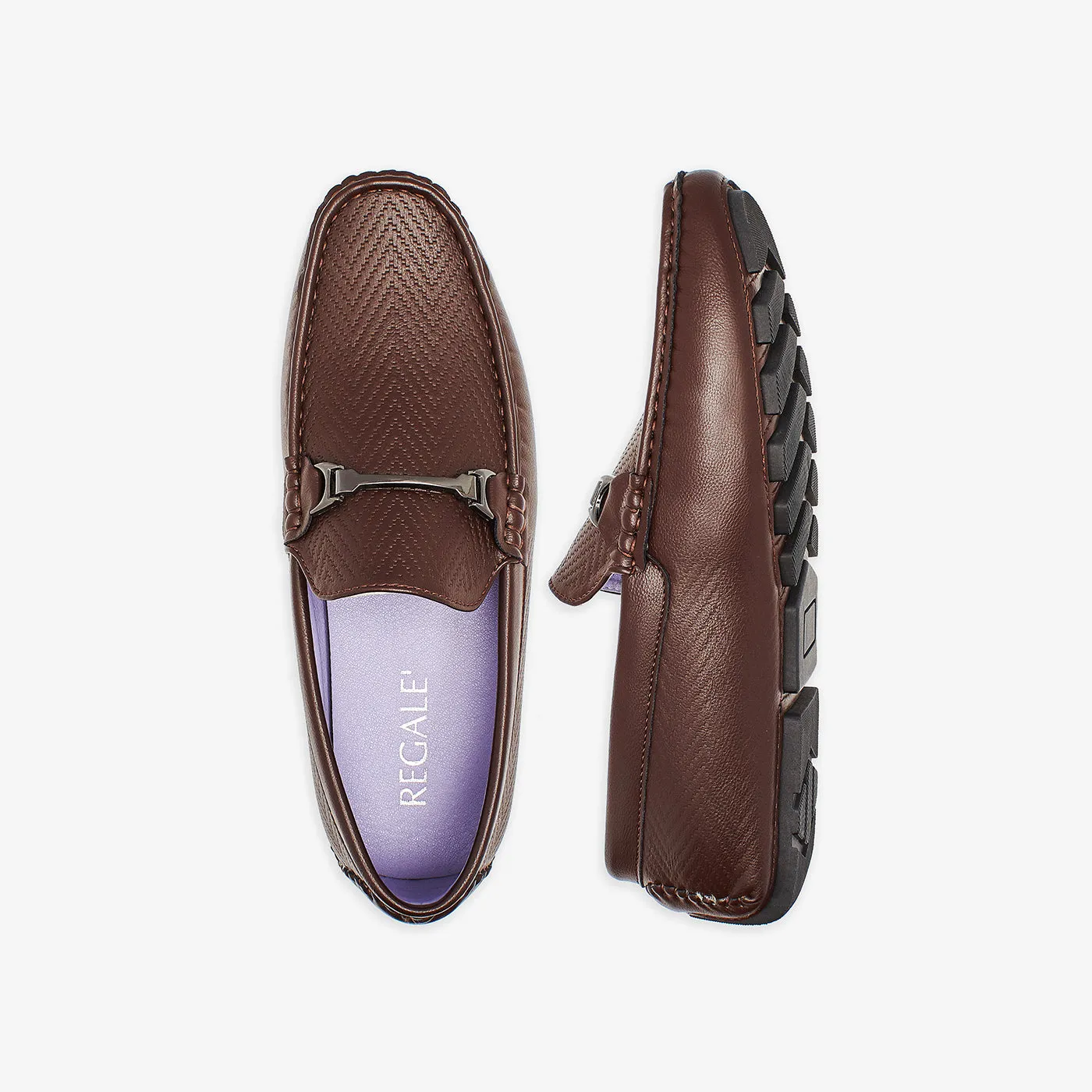 Textured Mens Loafers