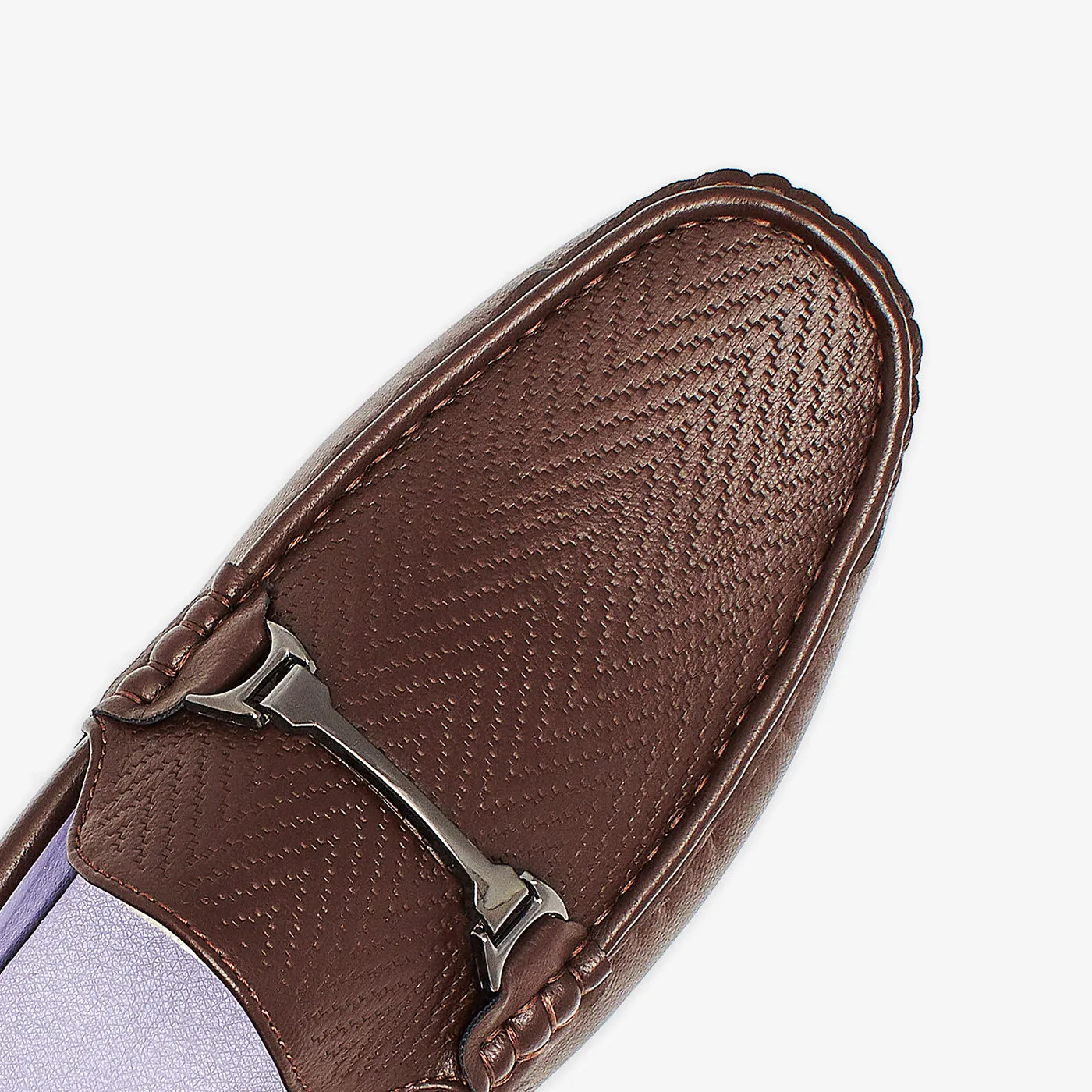 Textured Mens Loafers
