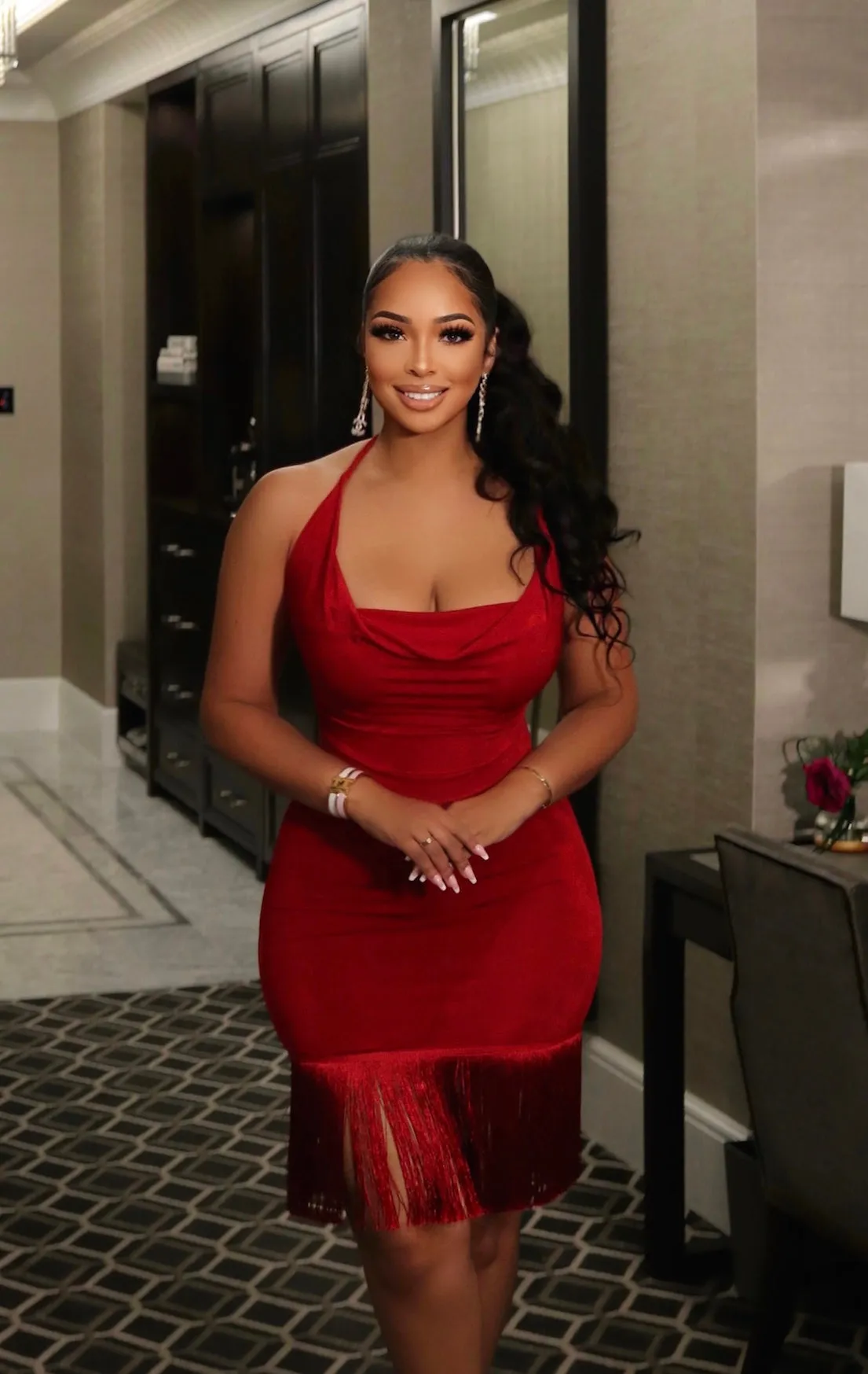 The Edition Midi Dress | Red