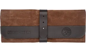 TWO CHERRIES SUEDE LEATHER TOOL ROLL EMPTY (Two Cherries)