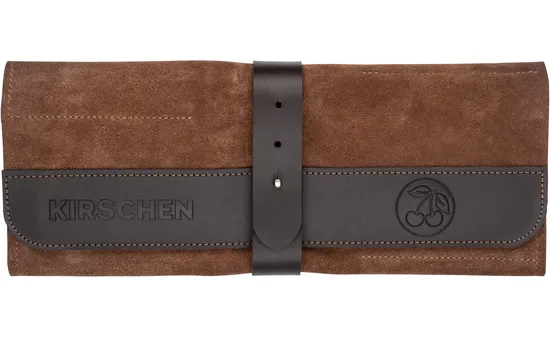 TWO CHERRIES SUEDE LEATHER TOOL ROLL EMPTY (Two Cherries)