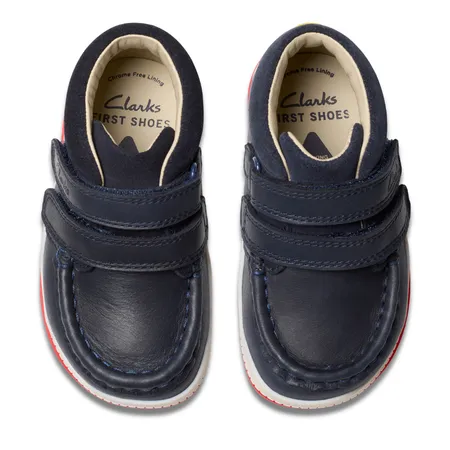 UK 4 Navy Noodle Play Boots