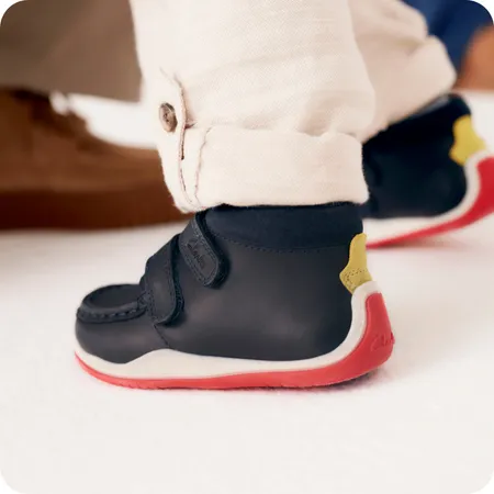 UK 4 Navy Noodle Play Boots