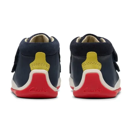 UK 4 Navy Noodle Play Boots