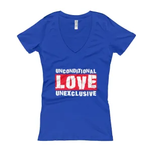 Unconditional Love Unexclusive Fitted V-Neck T-shirt