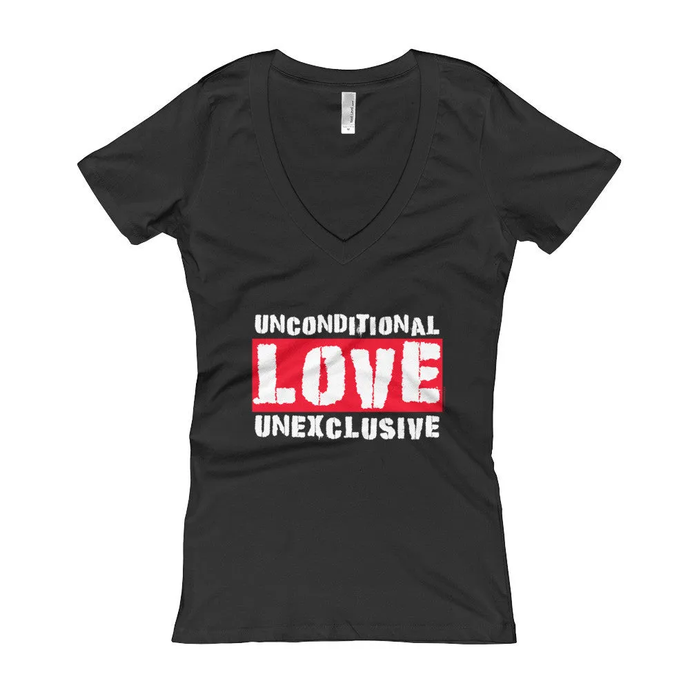Unconditional Love Unexclusive Fitted V-Neck T-shirt