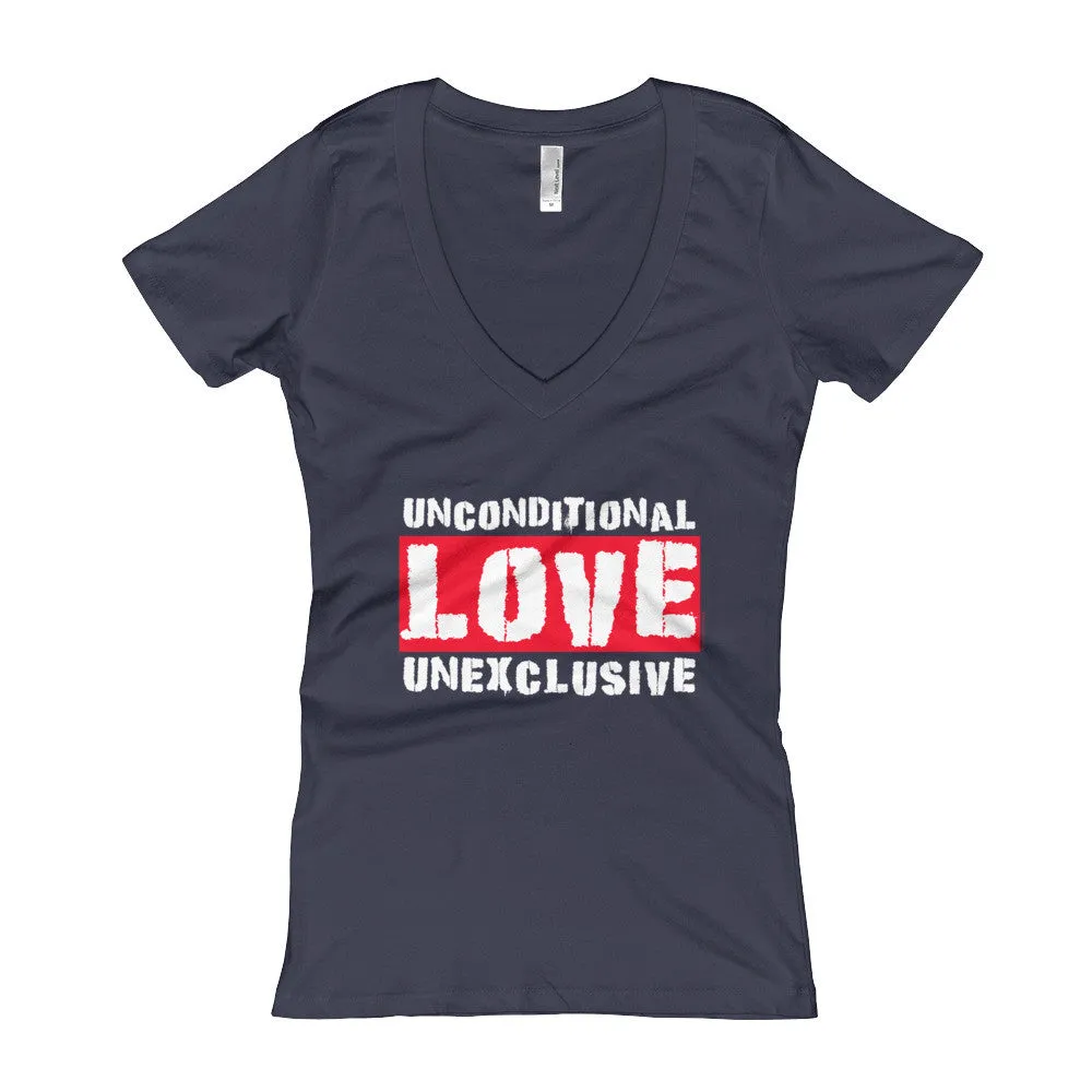 Unconditional Love Unexclusive Fitted V-Neck T-shirt