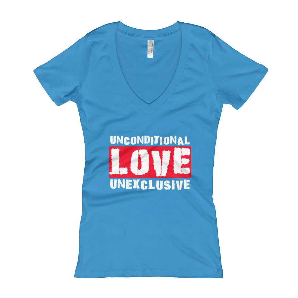 Unconditional Love Unexclusive Fitted V-Neck T-shirt
