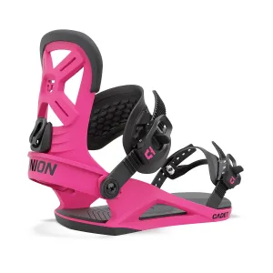 Union Cadet Kids Snowboard Bindings Hot Pink