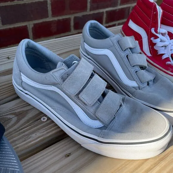 Vans Old Skool V Suede Canvas Drizzle Grey Size 6.5 Men’s