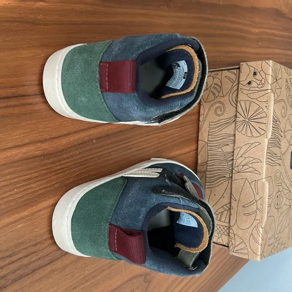 Veja kids Small V-10 Mid - Multicolor/Nautico/Cyprus Suede