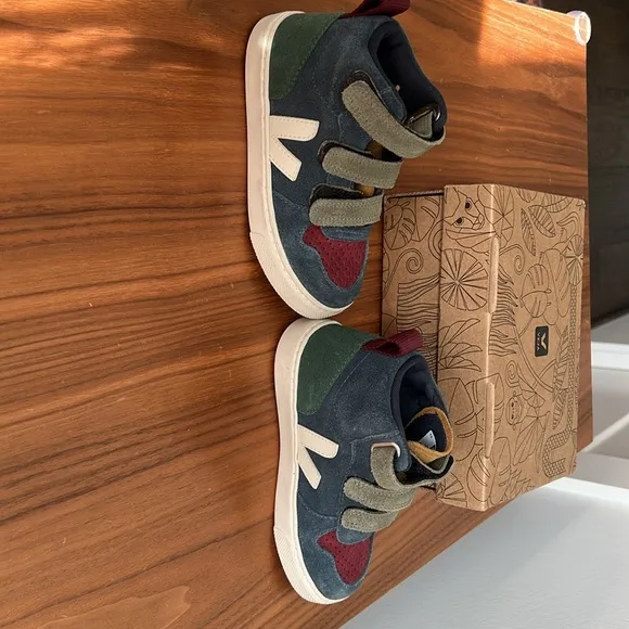 Veja kids Small V-10 Mid - Multicolor/Nautico/Cyprus Suede