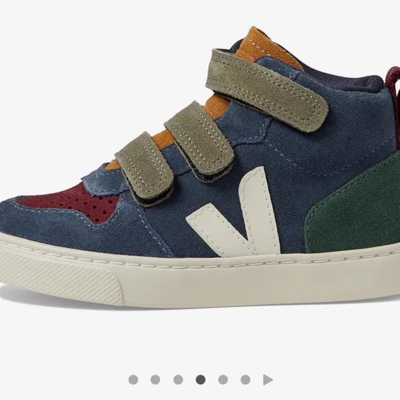Veja kids Small V-10 Mid - Multicolor/Nautico/Cyprus Suede