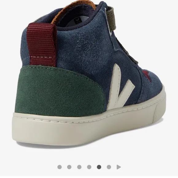 Veja kids Small V-10 Mid - Multicolor/Nautico/Cyprus Suede