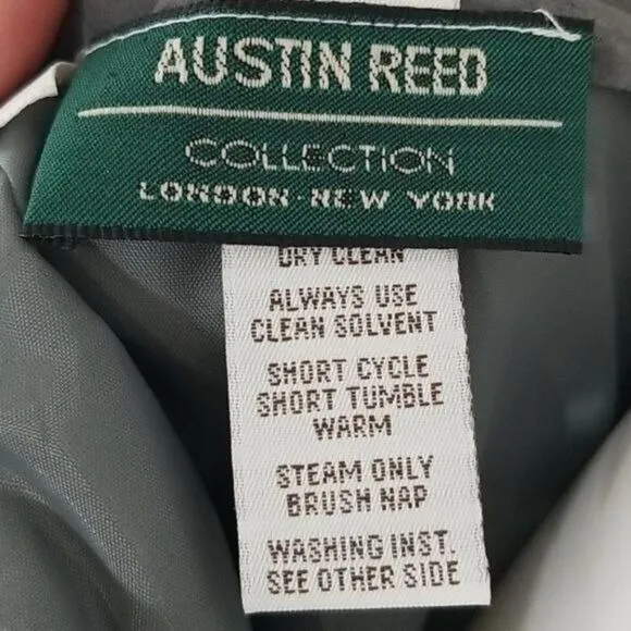 Vintage Austin Reed Grey Magna Suede Skirt