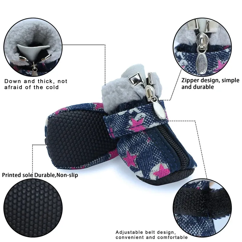 Winter Comfortable Warm Dog Shoes